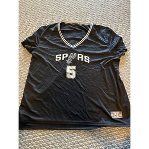 NEW Dejounte Murray San‎ Antonio SPURS V Neck  Womens XL Lightweight NBA #5